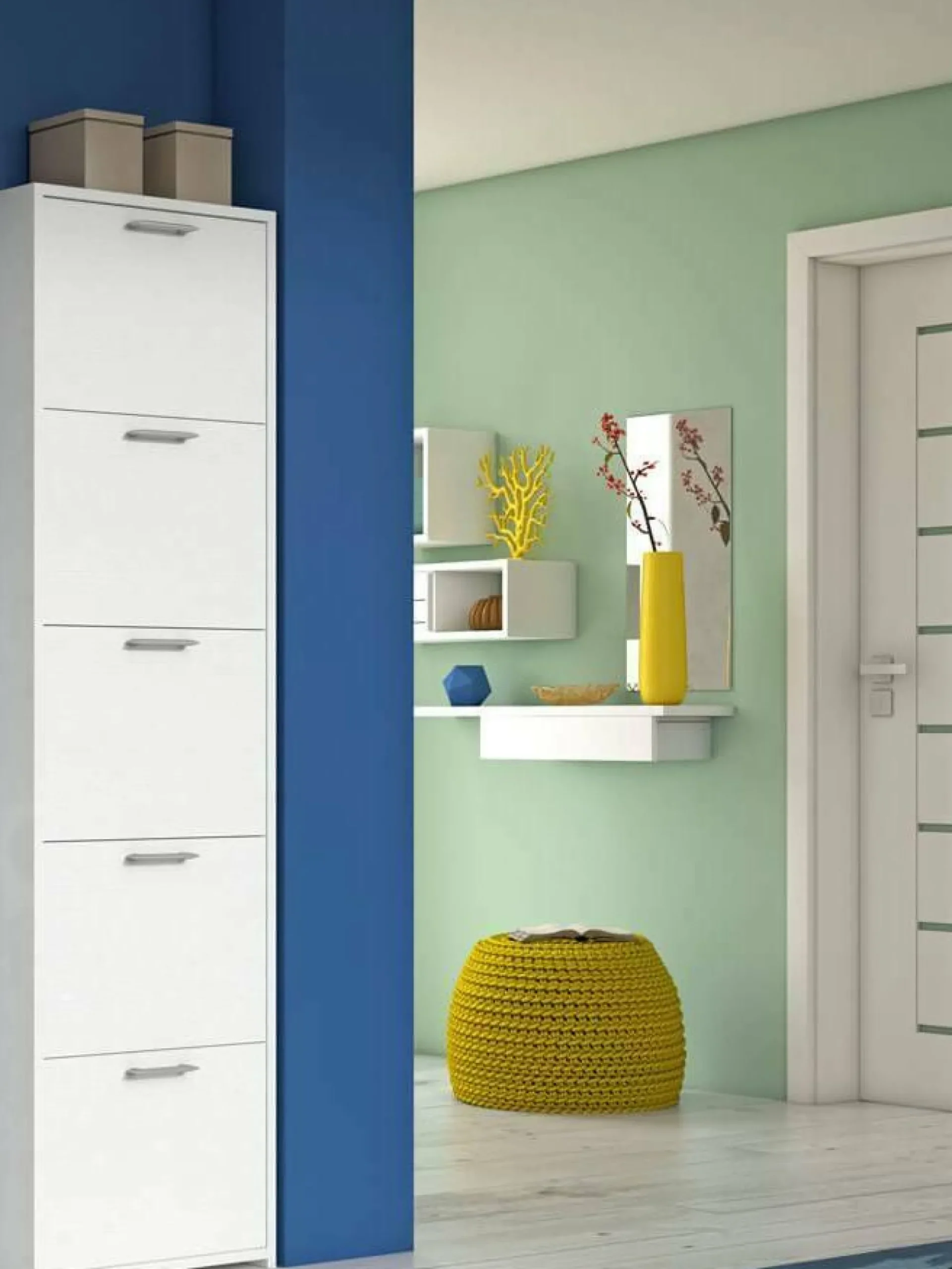 Scarpiera Dbusi, 50x18h178 cm,<Dmora New