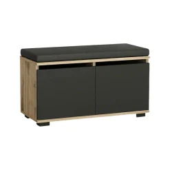 Scarpiera Delphin, 80x35 h42 cm, Noce e Nero<Dmora Outlet