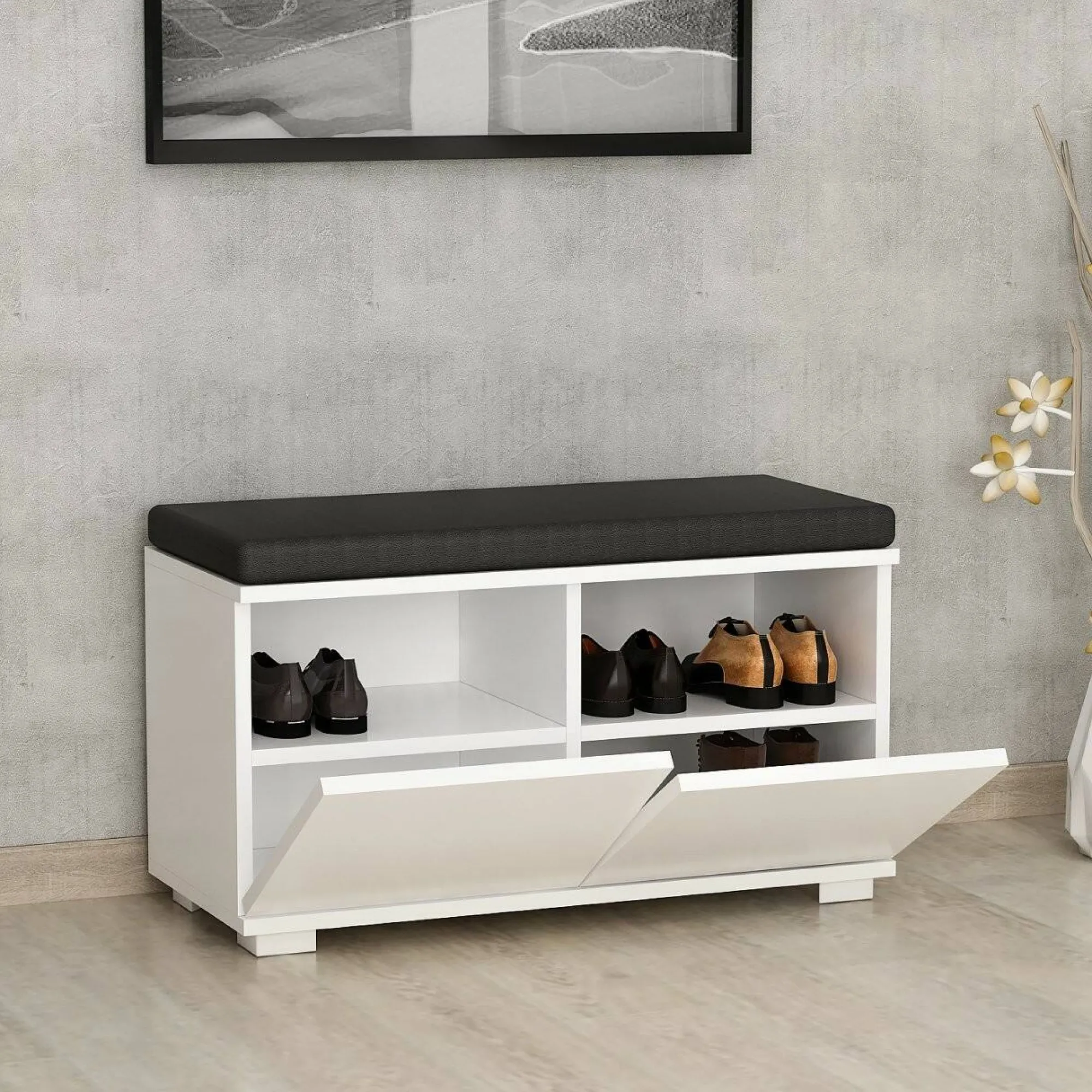 Scarpiera Delphin, 80x35 h42 cm,<Dmora Online
