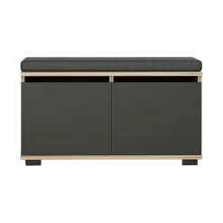 Scarpiera Delphin, 80x35 h42 cm, Noce e Nero<Dmora Outlet