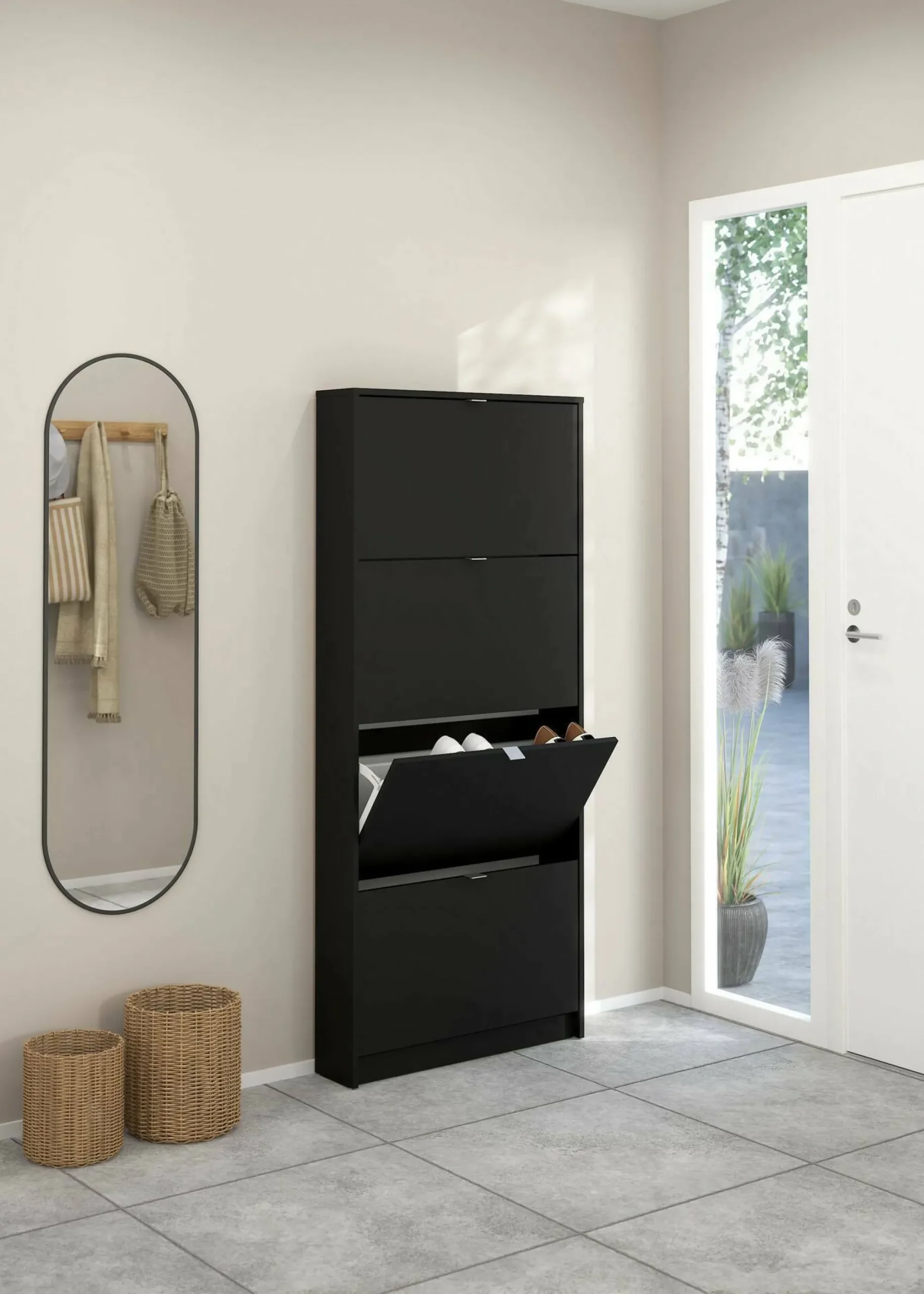 Scarpiera Desideria, 70x17 h162 cm,<Dmora Cheap