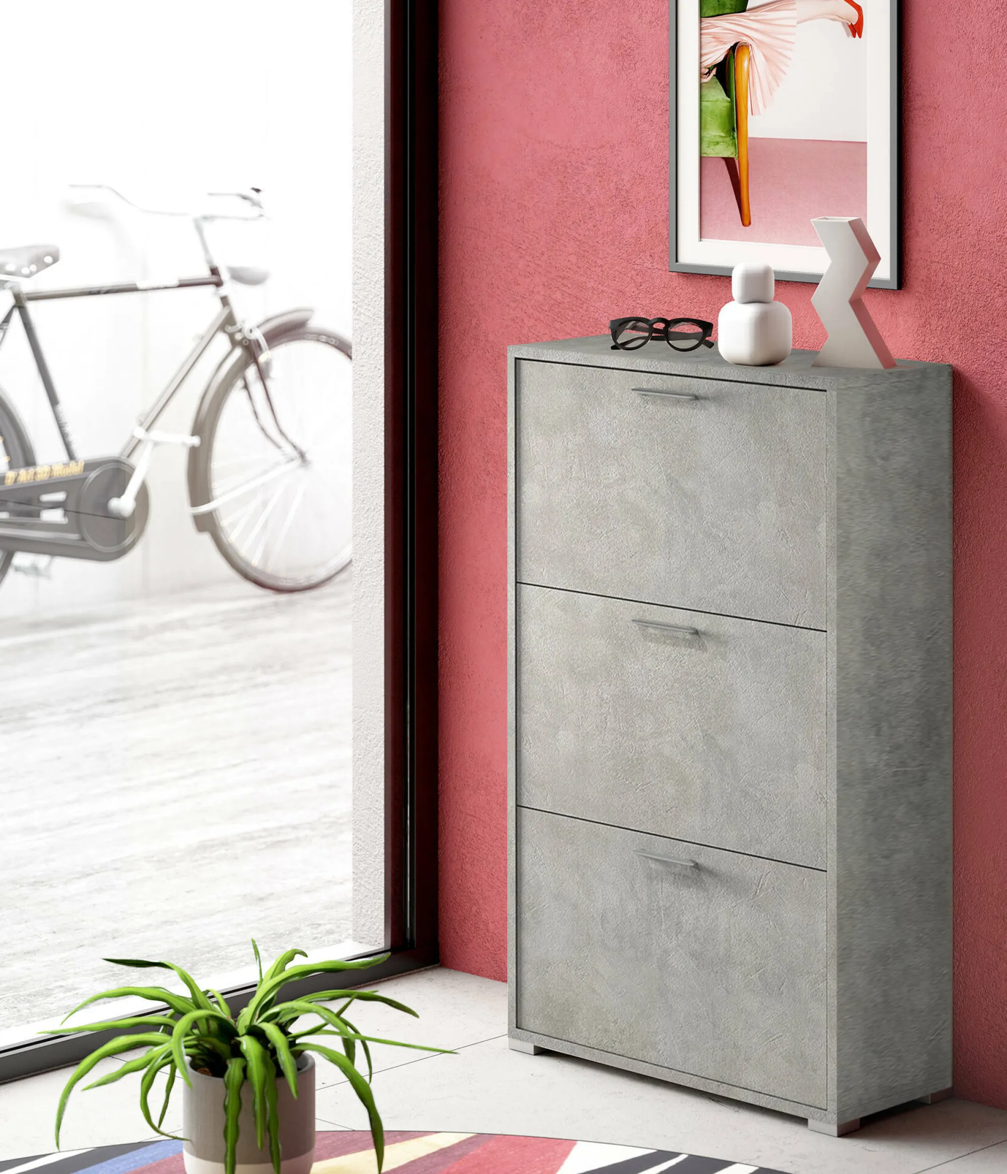 Scarpiera Dlos, 67x28h112 cm,<Dmora Outlet