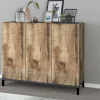 Scarpiera Dmas, cm 135x40h102, Ardesia e Acero<Dmora Online