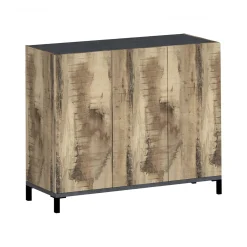 Scarpiera Dmas, cm 135x40h102, Ardesia e Acero<Dmora Online
