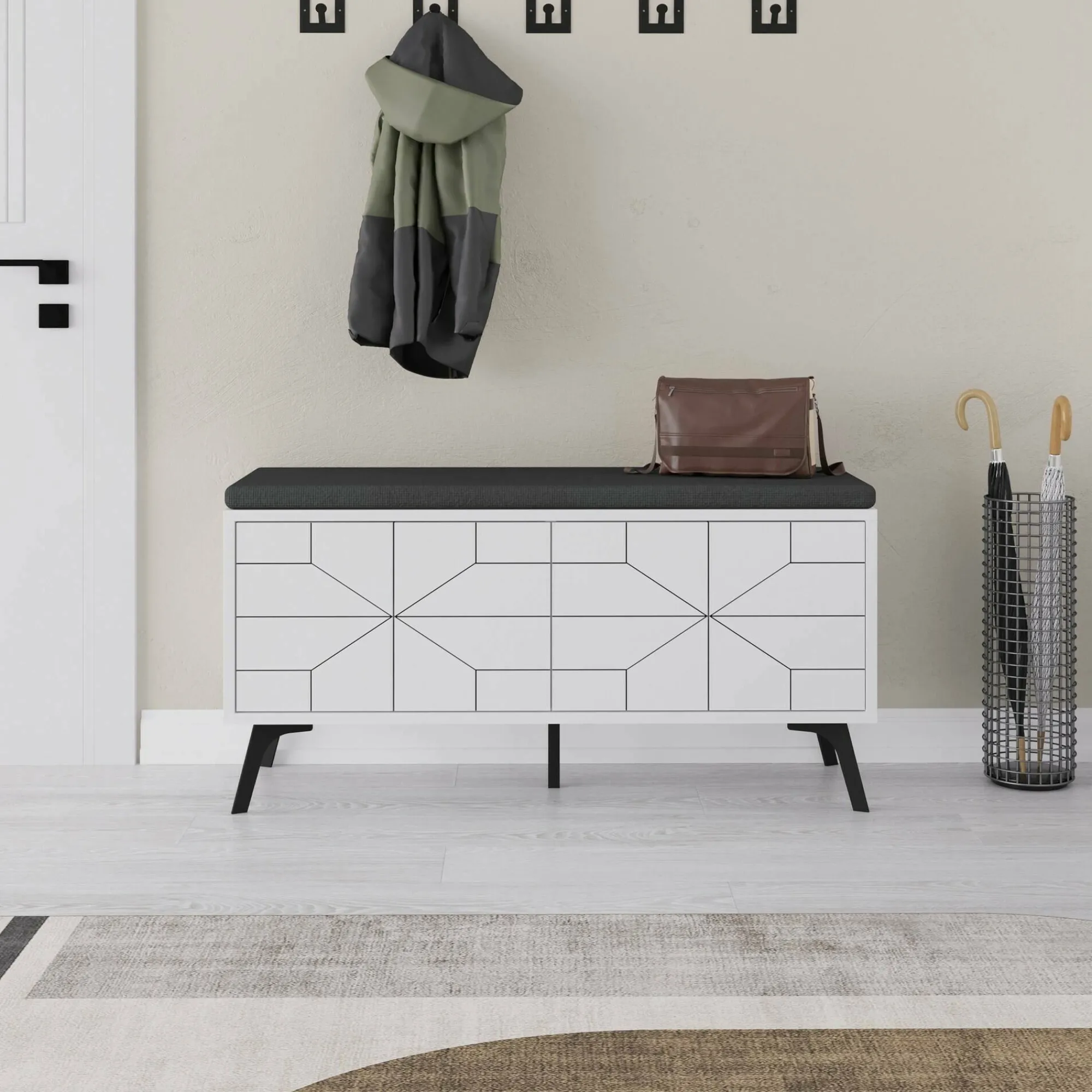 Scarpiera Dvlhov, 107x35 h55 cm,<Dmora Best Sale