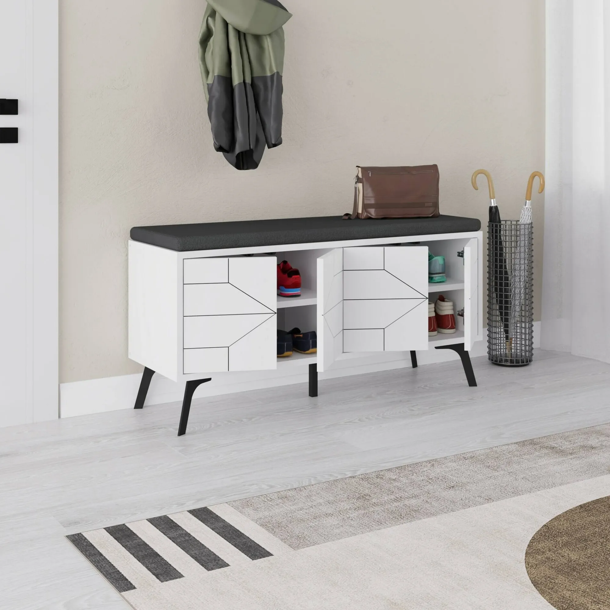 Scarpiera Dvlhov, 107x35 h55 cm,<Dmora Best Sale