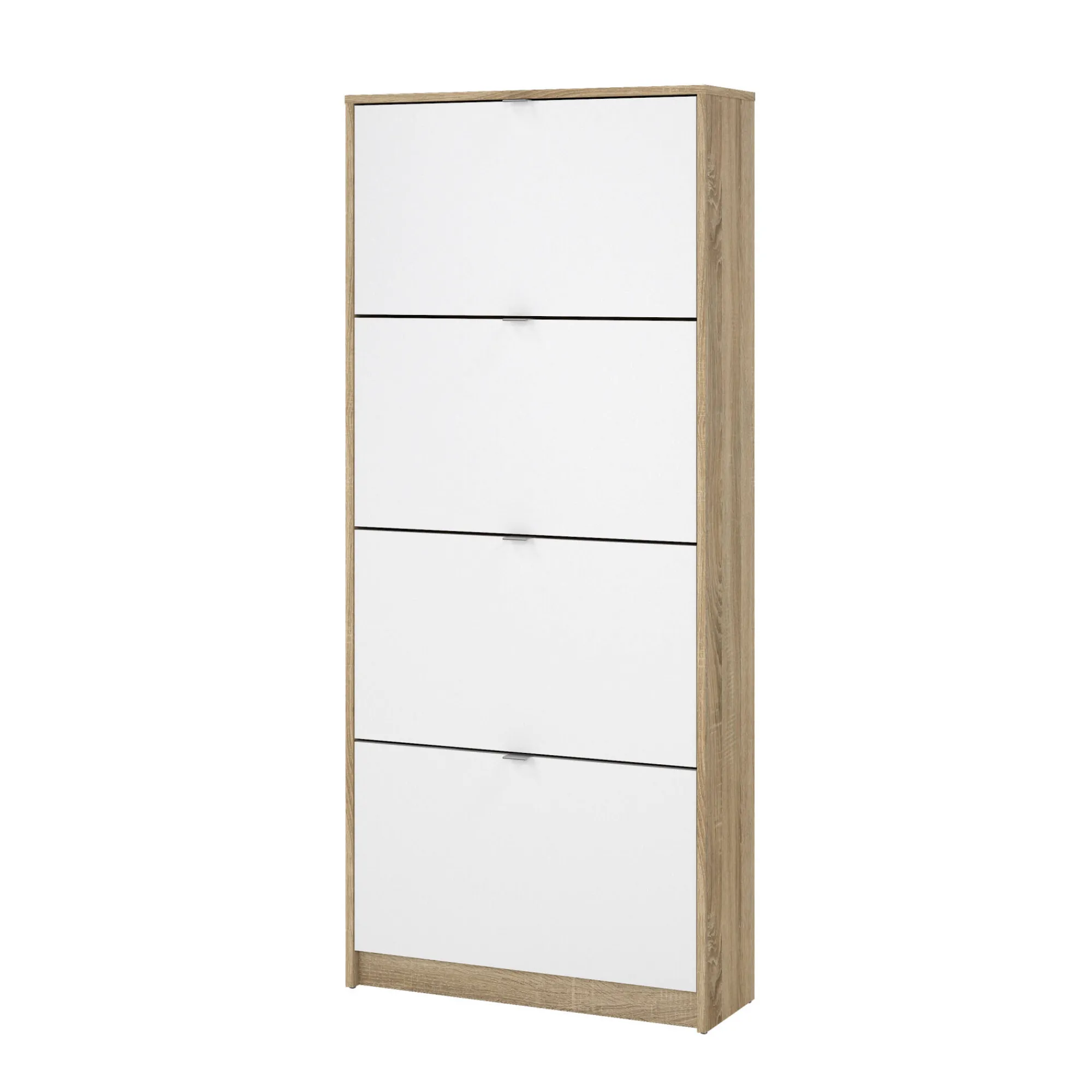 Scarpiera Epidoto, 24x70 h162 cm, Quercia e Bianco<Dmora Best