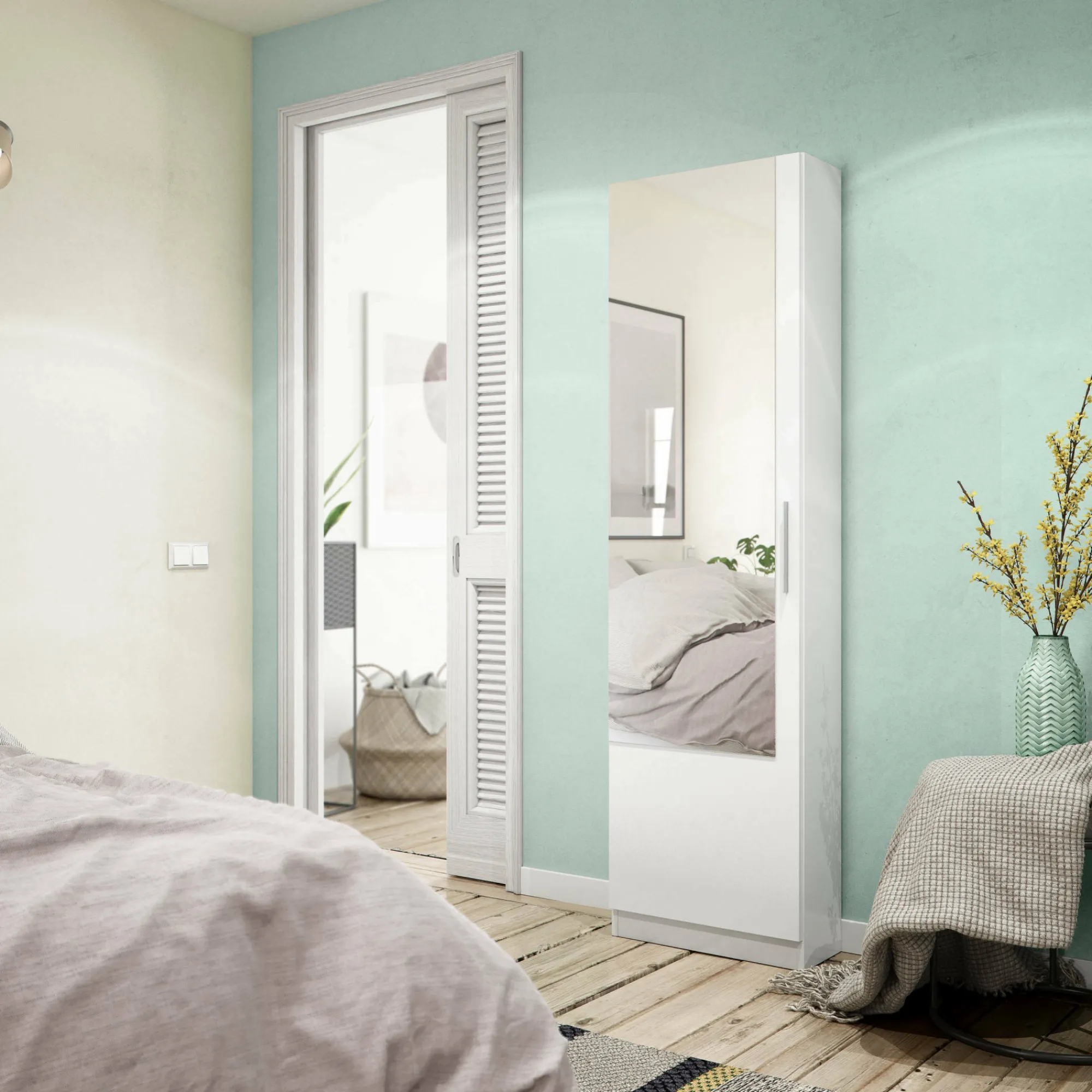 Scarpiera Euro, 50x22h180 cm,<Dmora Shop