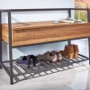 Scarpiera Euskirchen, Mobile portascarpe, Armadio da ingresso multiuso, Mobiletto per calzature, 90x61 h39 cm,<Dmora Flash Sale