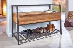 Scarpiera Euskirchen, Mobile portascarpe, Armadio da ingresso multiuso, Mobiletto per calzature, 90x61 h39 cm,<Dmora Flash Sale