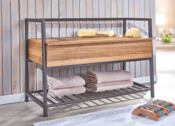 Scarpiera Euskirchen, Mobile portascarpe, Armadio da ingresso multiuso, Mobiletto per calzature, 90x61 h39 cm,<Dmora Hot