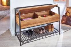 Scarpiera Euskirchen, Mobile portascarpe, Armadio da ingresso multiuso, Mobiletto per calzature, 90x61 h39 cm,<Dmora Flash Sale
