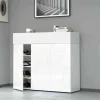 Scarpiera Griselda, 114x38h100 cm, effetto larice<Dmora Flash Sale
