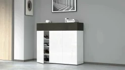 Scarpiera Griselda, 114x38h100 cm, Bianco e<Dmora Sale