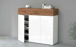 Scarpiera Griselda, 114x38h100 cm, Bianco e<Dmora Cheap