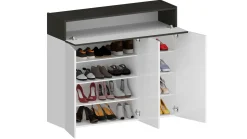 Scarpiera Griselda, 114x38h100 cm, Bianco e<Dmora Sale