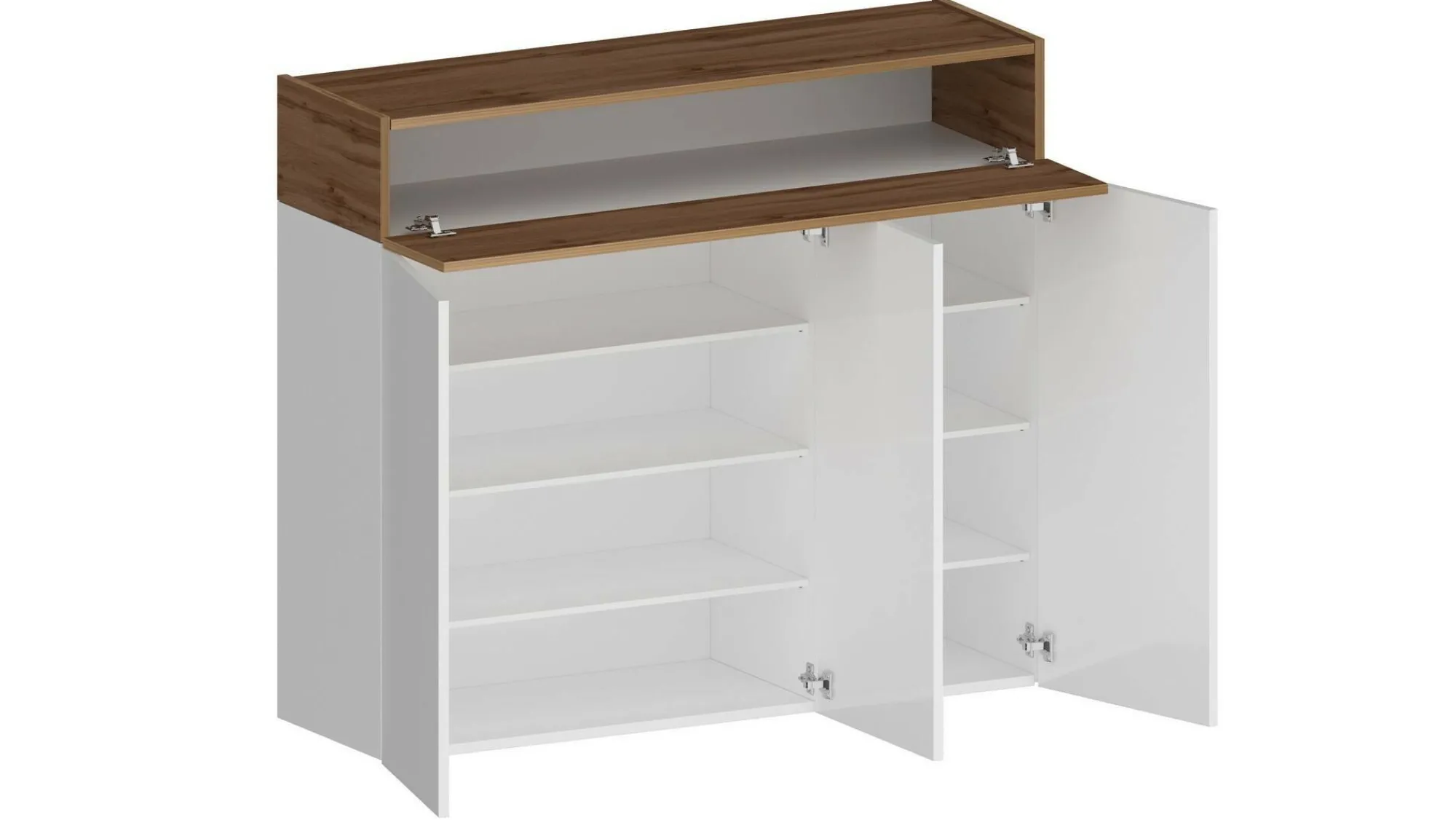 Scarpiera Griselda, 114x38h100 cm, Bianco e<Dmora Cheap