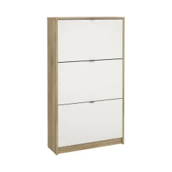 Scarpiera Irina, 70x24 h124 cm, Quercia e Bianco<Dmora Clearance