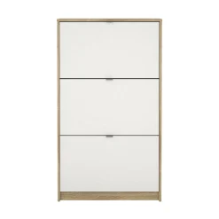Scarpiera Irina, 70x24 h124 cm, Quercia e Bianco<Dmora Clearance