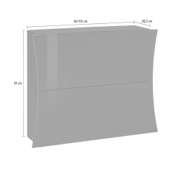 Scarpiera Kronos, cm 101x27h82,<Dmora Best Sale