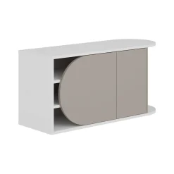 Scarpiera Kyle, 104x37 h50 cm, Beige e Bianco<Dmora Fashion