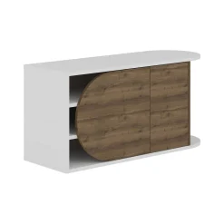 Scarpiera Kyle, 104x37 h50 cm, Noce e Bianco<Dmora Cheap