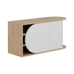 Scarpiera Kyle, 104x37 h50 cm, Quercia e Bianco<Dmora New