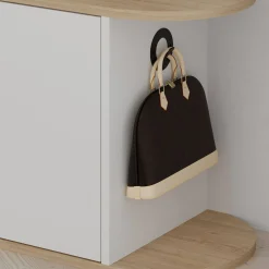 Scarpiera Kyle, 104x37 h50 cm, Quercia e Bianco<Dmora New