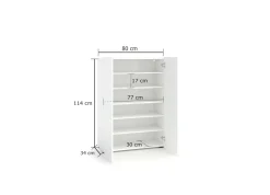Scarpiera Liberata, 80x34h115 cm,<Dmora Clearance