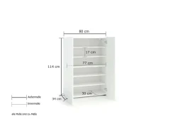 Scarpiera Liberata, 80x34h115 cm,<Dmora Clearance
