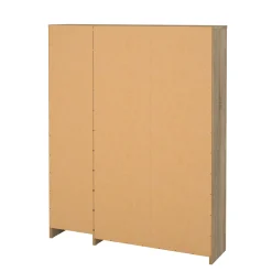 Scarpiera Marthe, Mobile portascarpe, Armadio da ingresso multiuso, Mobiletto per calzature, 99x24 h124 cm, Quercia e Bianco<Dmora Hot