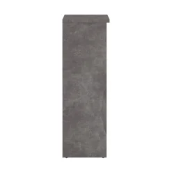 Scarpiera Maxime, Mobile portascarpe, Armadio da ingresso multiuso, Mobiletto per calzature, 32x109 h93 cm, Cemento e Bianco<Dmora Fashion