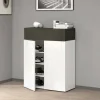 Scarpiera Nala, 76x38h100 cm, Bianco e<Dmora Store