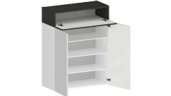 Scarpiera Nala, 76x38h100 cm, Bianco e<Dmora Store