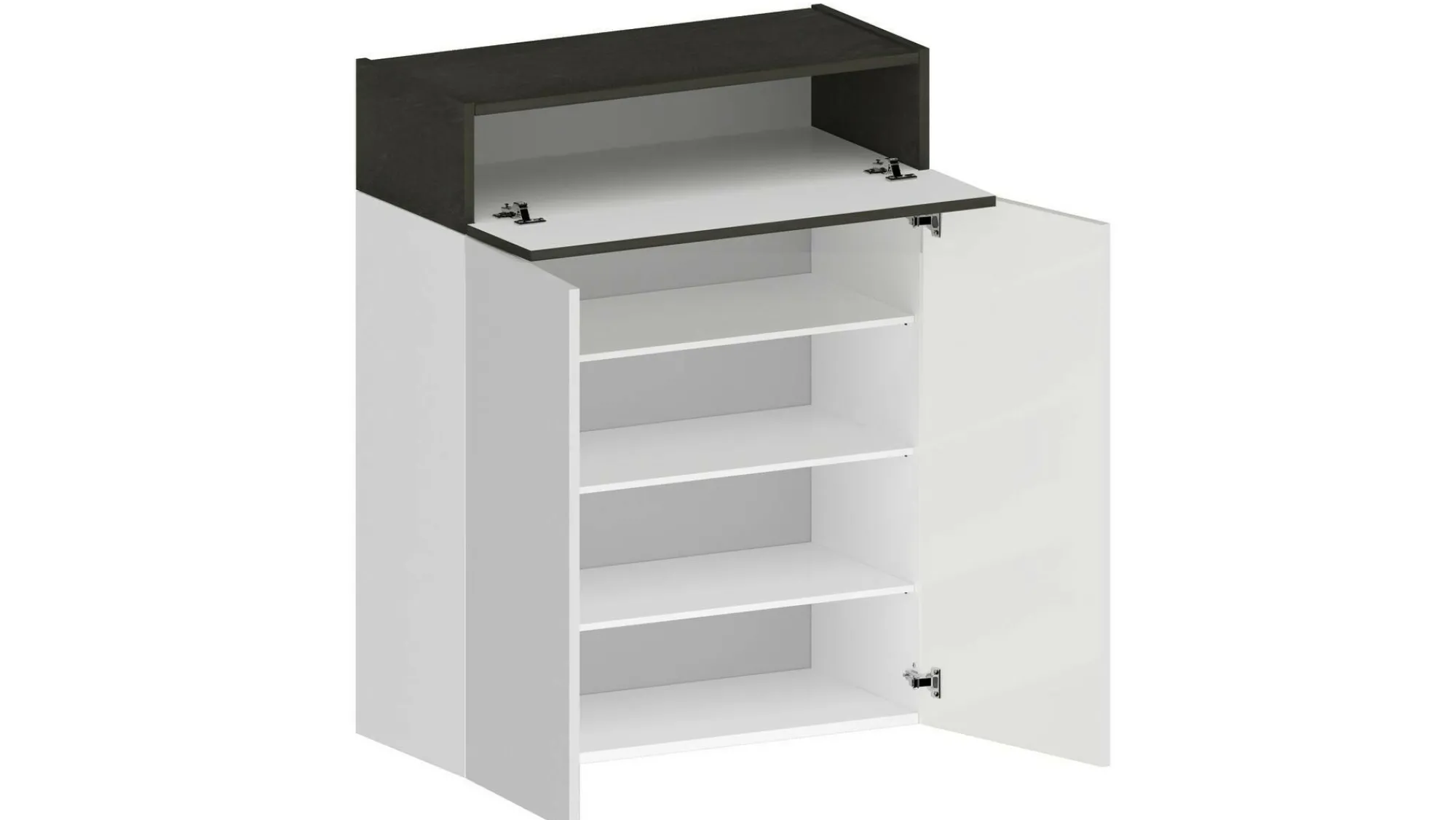 Scarpiera Nala, 76x38h100 cm, Bianco e<Dmora Store