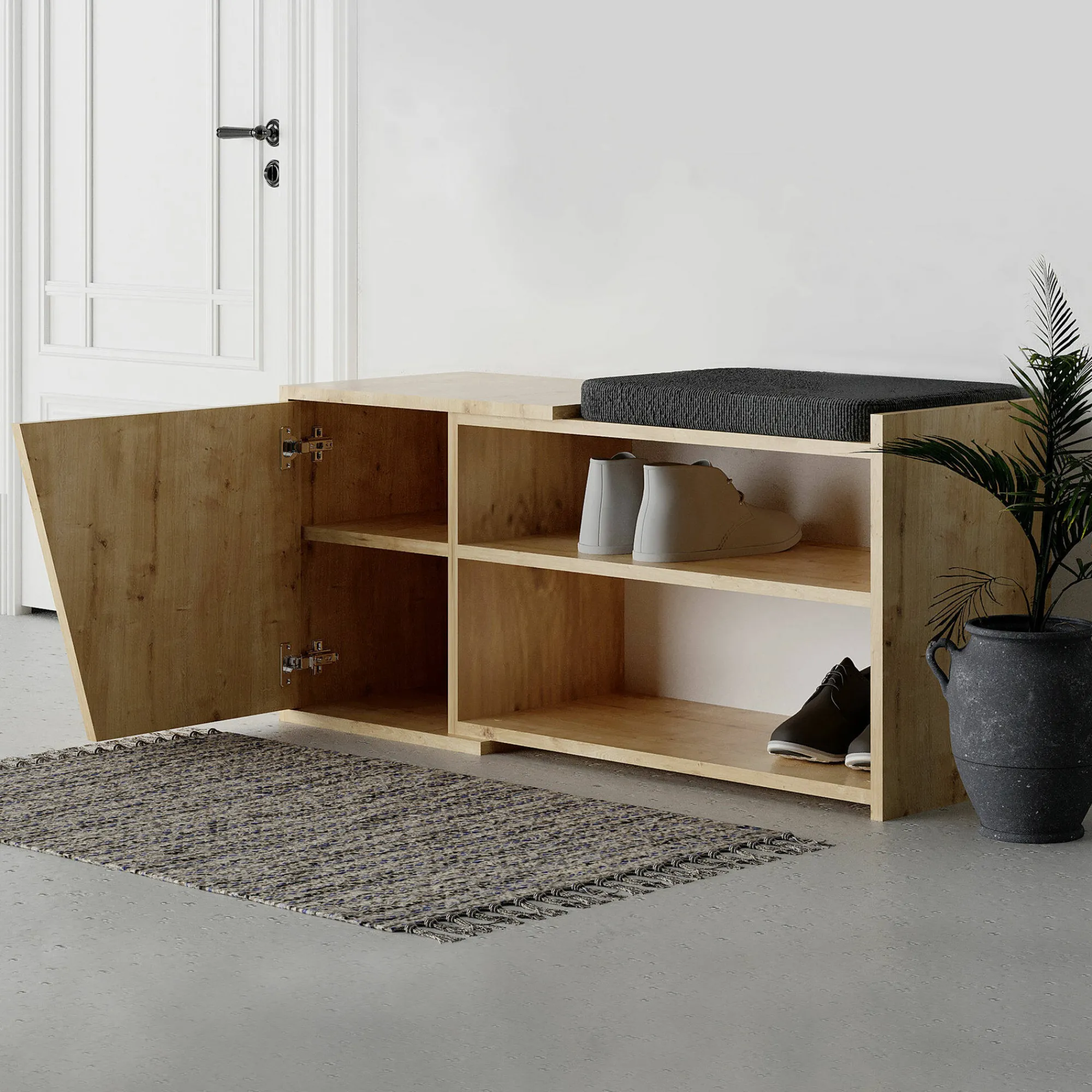 Scarpiera Neneng, 104x47 h37 cm,<Dmora Cheap