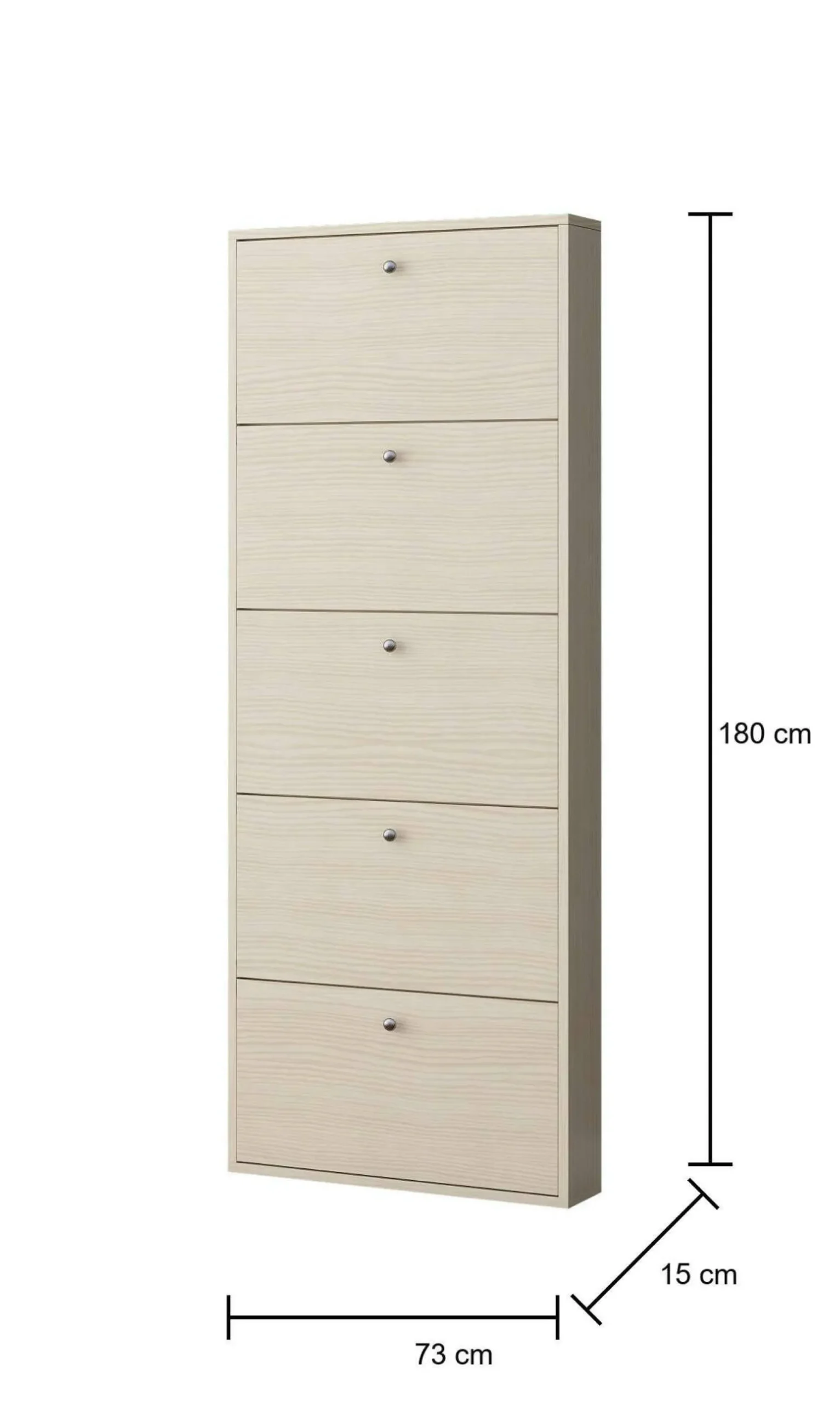 Scarpiera Quiel, 73x15h180 cm,<Dmora Best
