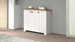 Scarpiera Seprio, 114x42h100 cm, Bianco e<Dmora Outlet