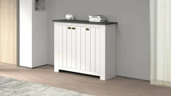 Scarpiera Seprio, 114x42h100 cm, Bianco e<Dmora Shop