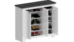 Scarpiera Seprio, 114x42h100 cm, Bianco e<Dmora Shop