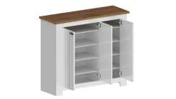 Scarpiera Seprio, 114x42h100 cm, Bianco e<Dmora Outlet