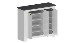 Scarpiera Seprio, 114x42h100 cm, Bianco e<Dmora Shop