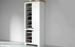 Scarpiera Shirley, 84x42h200 cm, Bianco e<Dmora New
