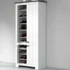 Scarpiera Shirley, 84x42h200 cm, Bianco e<Dmora Discount