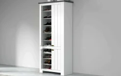 Scarpiera Shirley, 84x42h200 cm, Bianco e<Dmora Discount