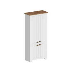 Scarpiera Shirley, 84x42h200 cm, Bianco e<Dmora New