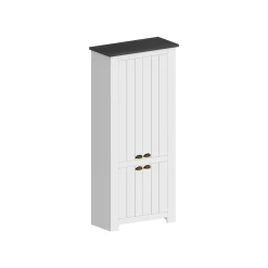Scarpiera Shirley, 84x42h200 cm, Bianco e<Dmora Discount