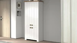 Scarpiera Shirley, 84x42h200 cm, Bianco e<Dmora New
