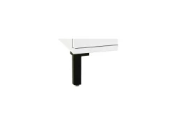 Scarpiera Sultano, 120x34h200 cm, Bianco lucido e Antracite<Dmora Clearance