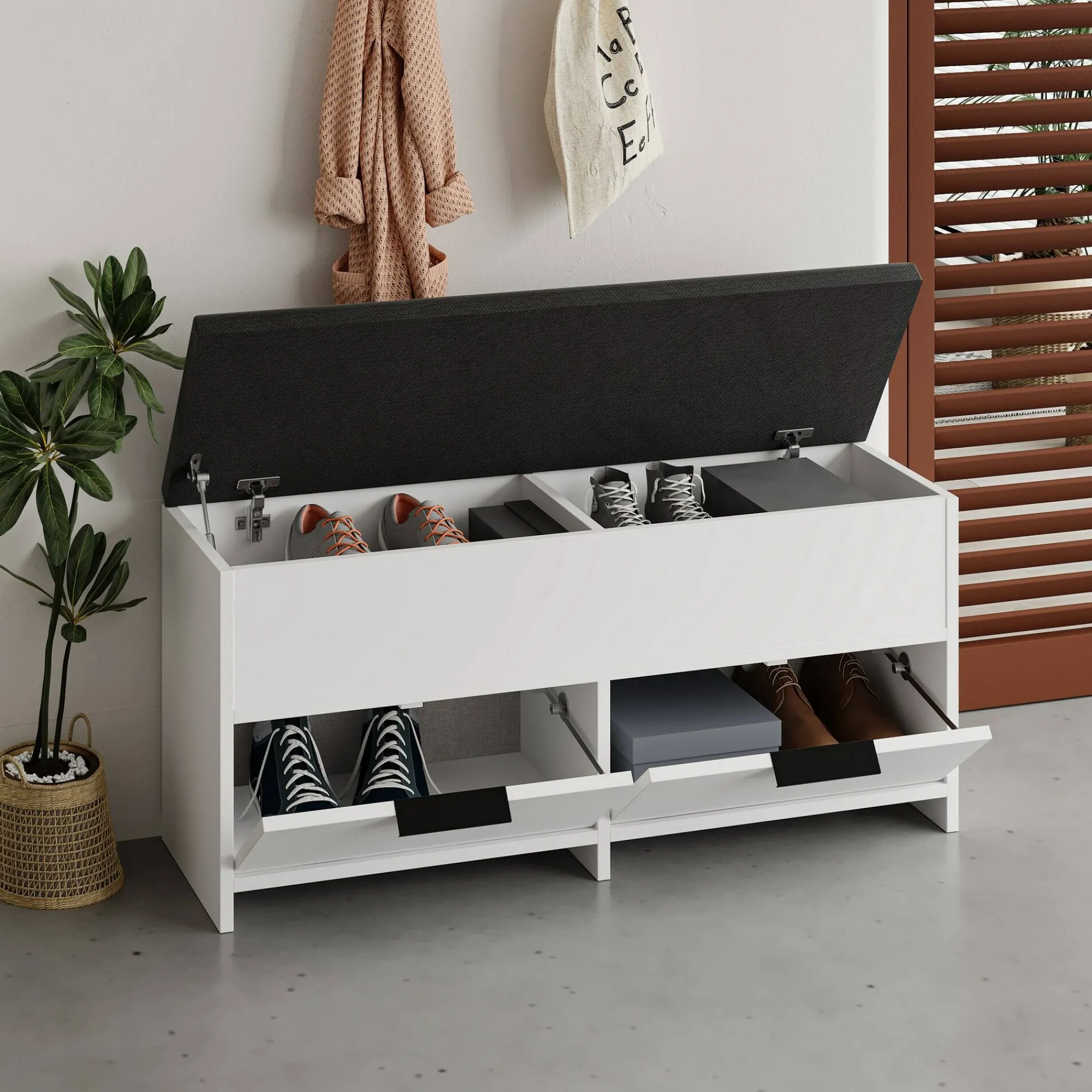 Scarpiera Tapah, 106x34 h50 cm,<Dmora Fashion